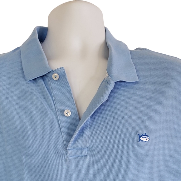 Southern Tide The SkipJack Polo Shirt Men's Size XL Classic Fit Blue Golf Preppy - Picture 4 of 11